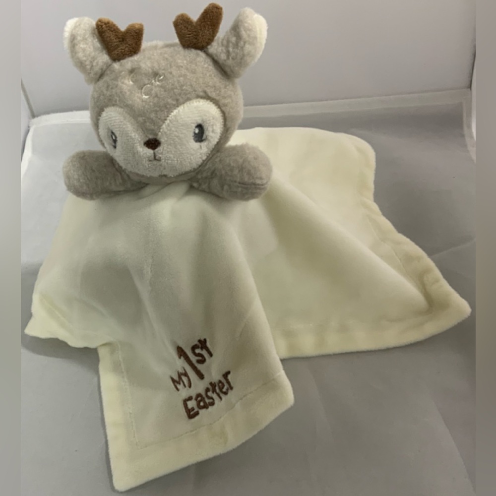 Dan Dee Bunny Rabbit Security Blanket Baby Rattle Lovey Stuffed Animal